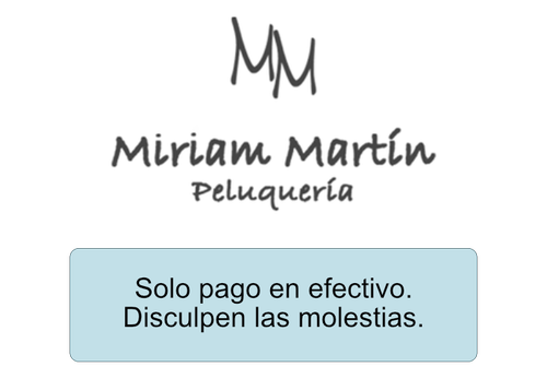 Logo Miriam Martín Peluquería y estética